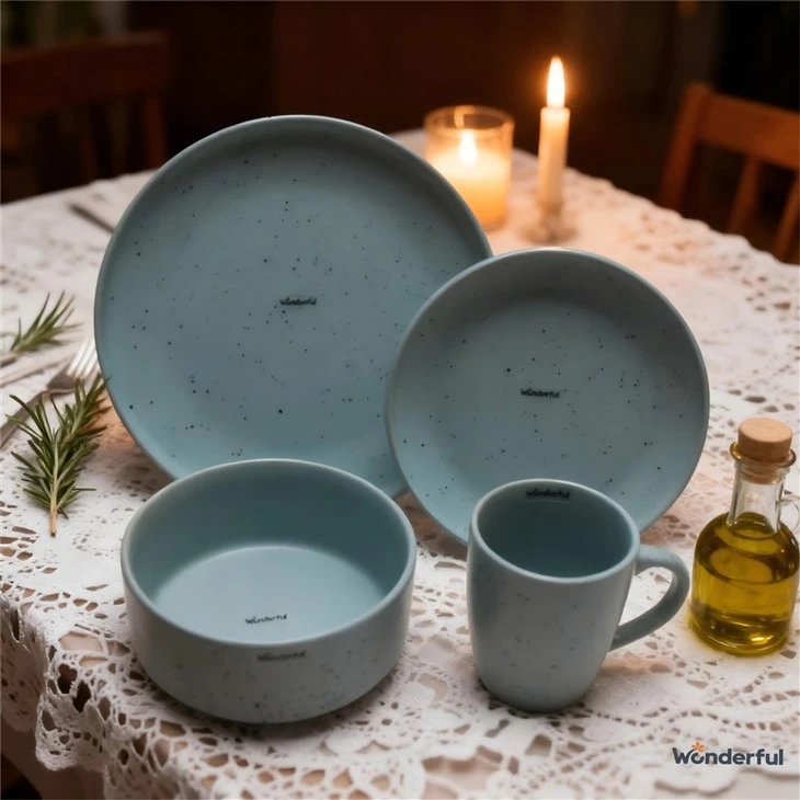 Wonderful Speckled Pastel Stoneware Dinnerware Set best